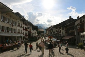 Inside Gruyere castle