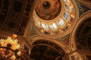 inside St. Isaac Cathedral