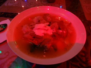 羊の肉団子スープ