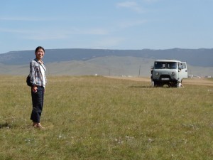 Yuki and the jeep