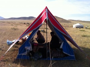 breakfast in the tent