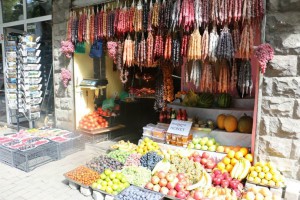 fruit shop in the old town