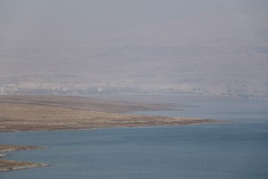 at the Dead Sea. other side is Jordan