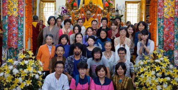 Yuki san with the Dalai Lama